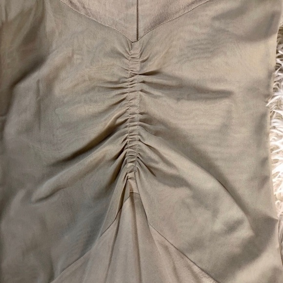 SOLDRick Owens Sheer Silk Crepe Maxi Dress Size 2 - Picture 5 of 11